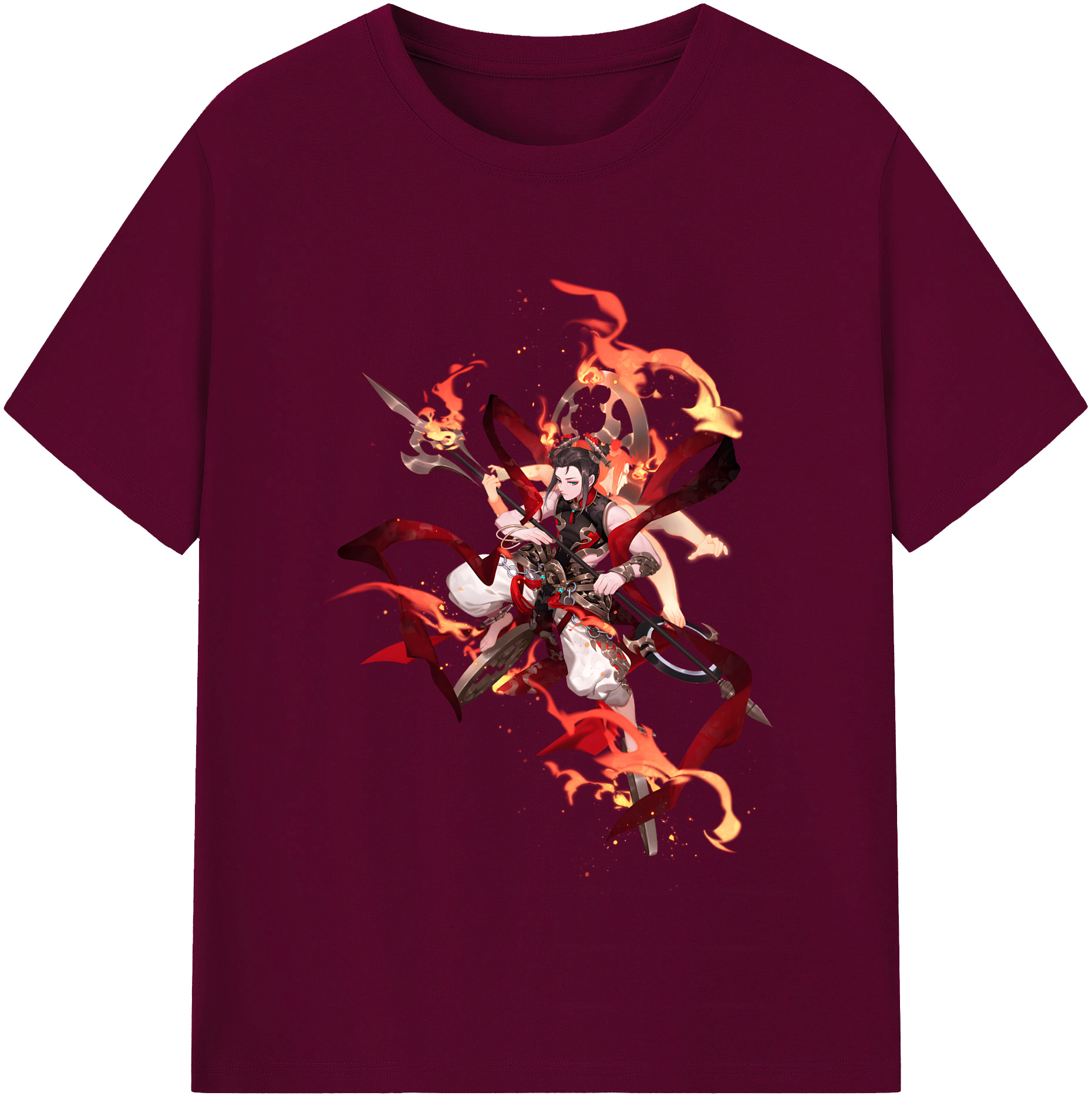 （画像用） Ne Zha 2 ナタ 魔童の大暴れ レディースカジュアルプリントTシャツ（綿100％）